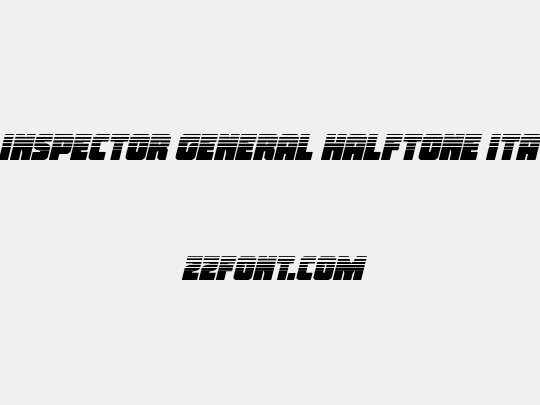 Inspector General Halftone Ita