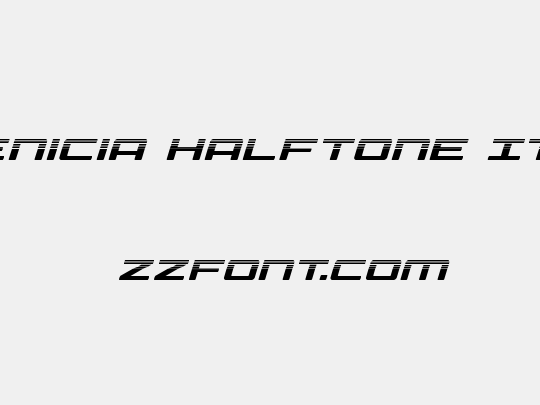 Phoenicia Halftone Italic