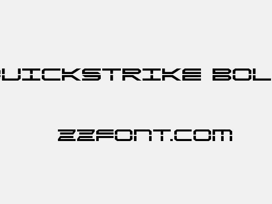 QuickStrike Bold