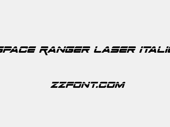 Space Ranger Laser Italic