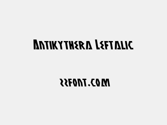 Antikythera Leftalic
