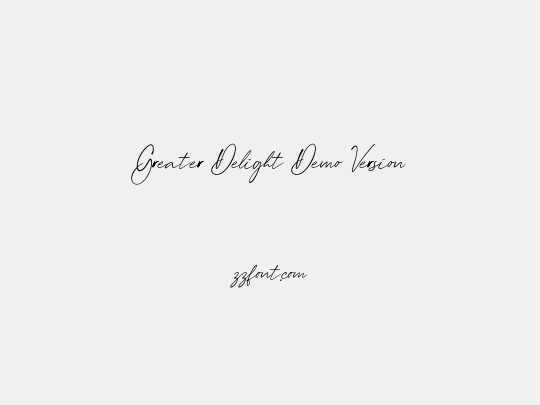 Greater Delight Demo Version