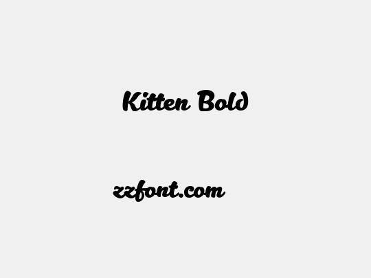 Kitten Bold