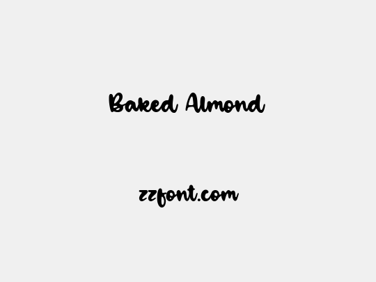 Baked Almond