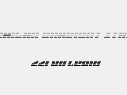 Michigan Gradient Italic