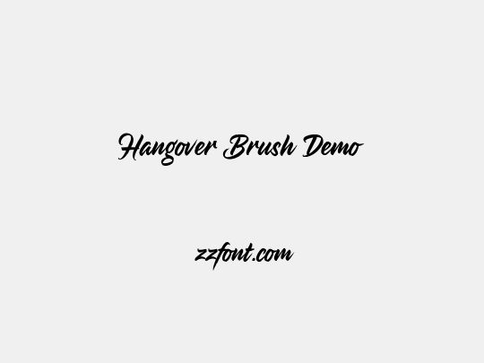 Hangover Brush Demo