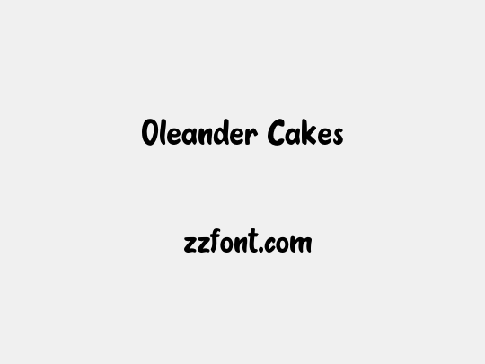 Oleander Cakes