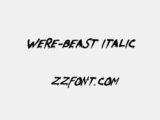 Were-Beast Italic