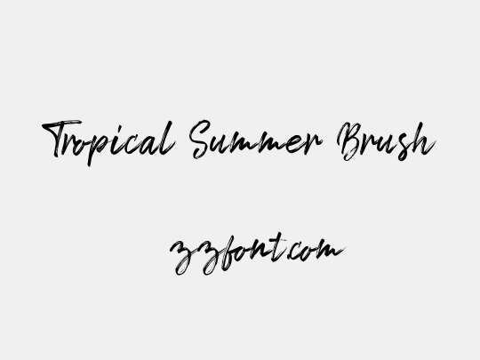 Tropical Summer Brush