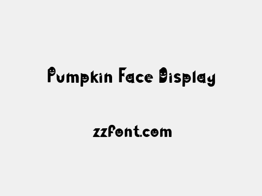 Pumpkin Face Display