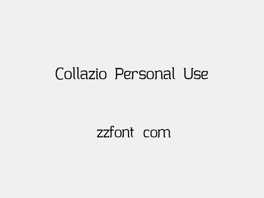 Collazio Personal Use