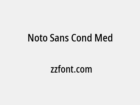 Noto Sans Cond Med