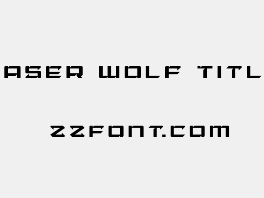 Laser Wolf Title
