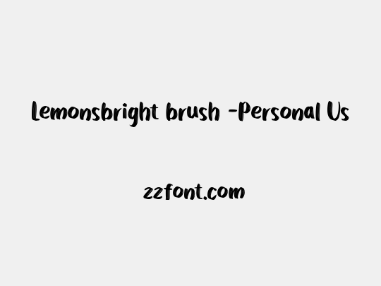 Lemonsbright brush -Personal Us