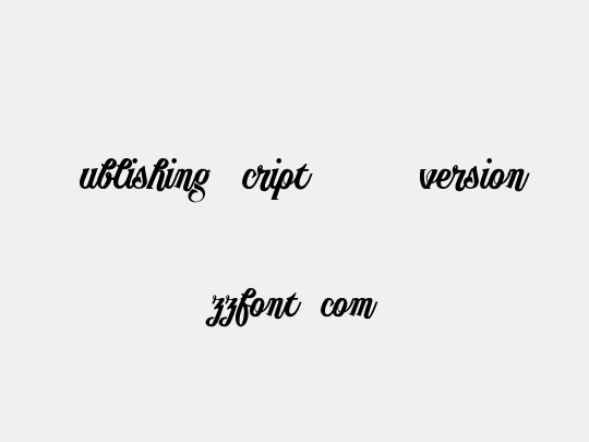 Publishing Script DEMO version
