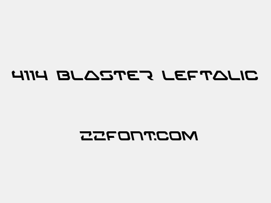 4114 Blaster Leftalic