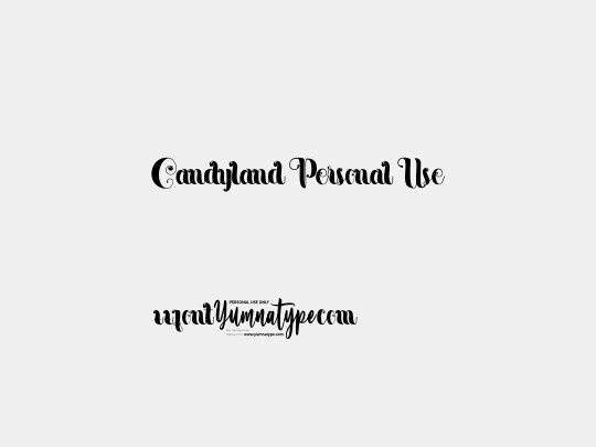 Candyland Personal Use
