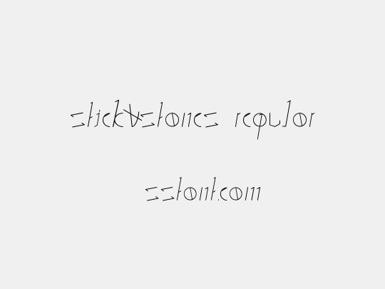 Stick&Stones Regular