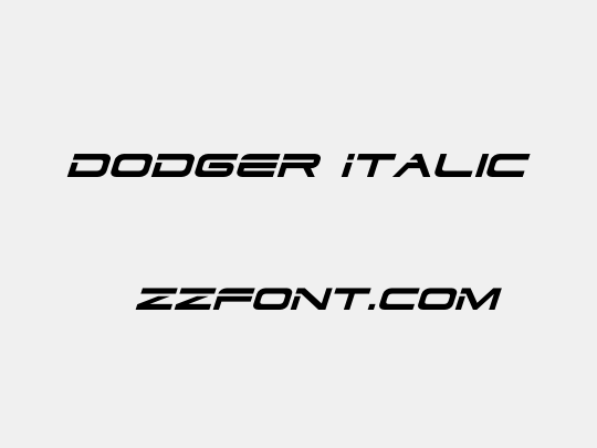 Dodger Italic