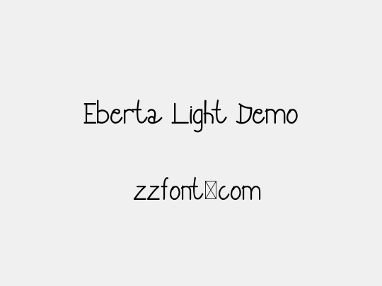 Eberta Light Demo