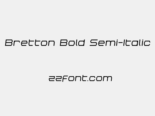 Bretton Bold Semi-Italic