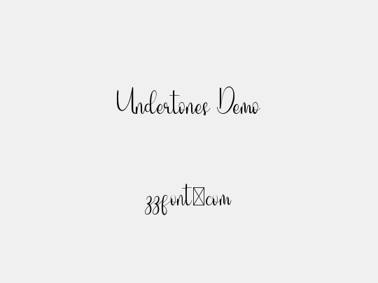 Undertones Demo