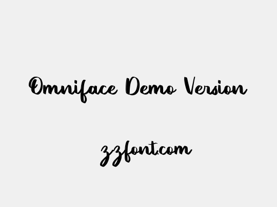 Omniface Demo Version