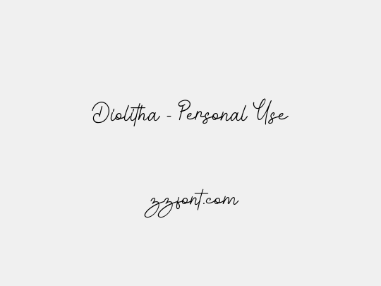 Diolitha - Personal Use