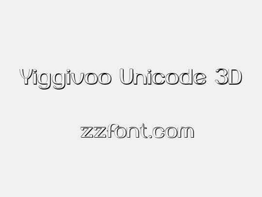 Yiggivoo Unicode 3D