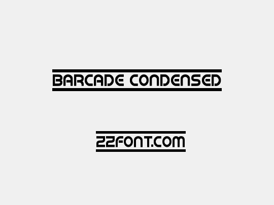 Barcade Condensed