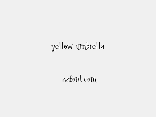 yellow umbrella