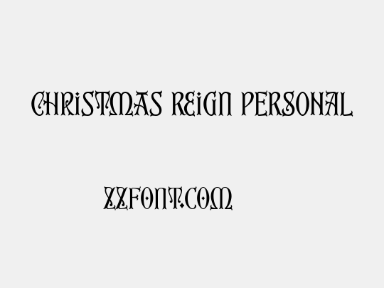 Christmas Reign PERSONAL