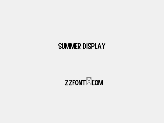 Summer Display