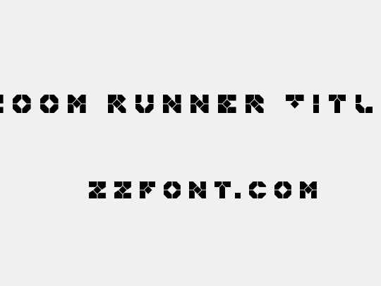Zoom Runner Title