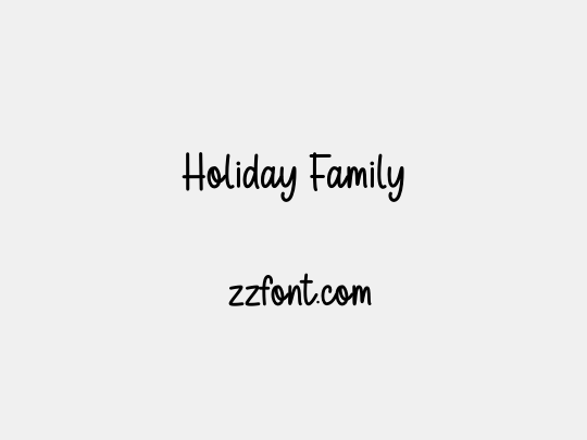 Holiday Family