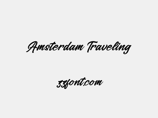 Amsterdam Traveling