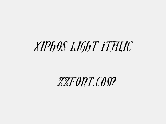 Xiphos Light Italic