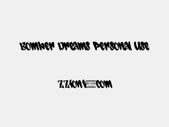 Bomber Dreams Personal Use