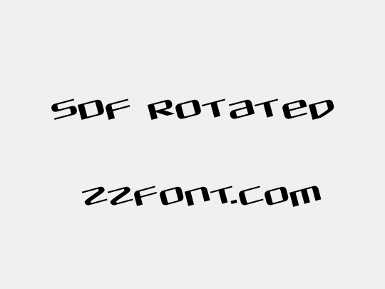 SDF Rotated