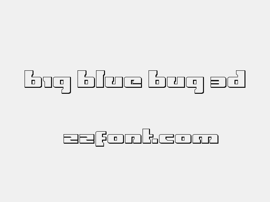 Big Blue Bug 3D