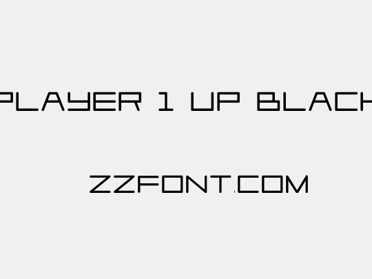 Player 1 Up Black