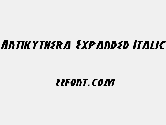 Antikythera Expanded Italic