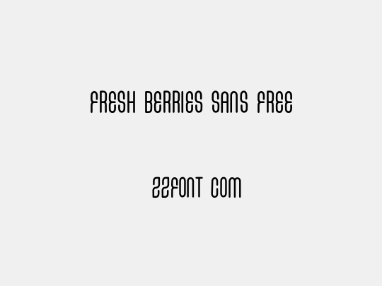 FRESH BERRIES SANS FREE