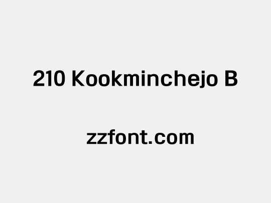 210 Kookminchejo B