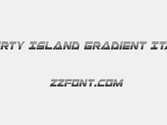 Liberty Island Gradient Italic