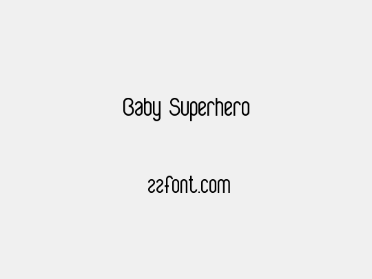Baby Superhero