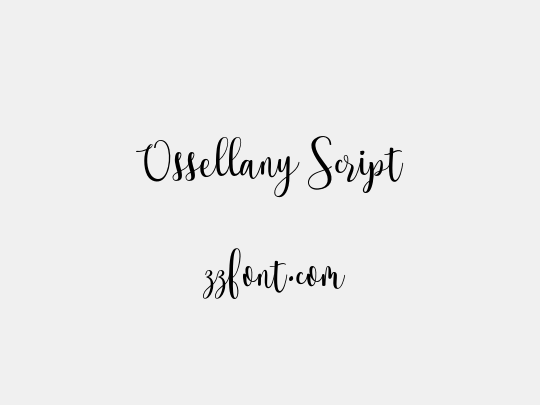 Ossellany Script