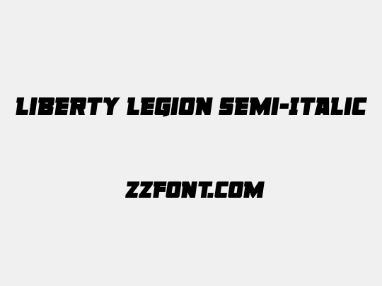 Liberty Legion Semi-Italic