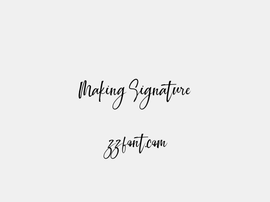 Making Signature