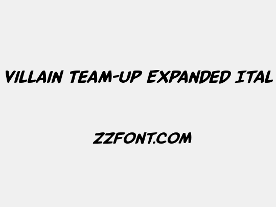 Villain Team-Up Expanded Ital